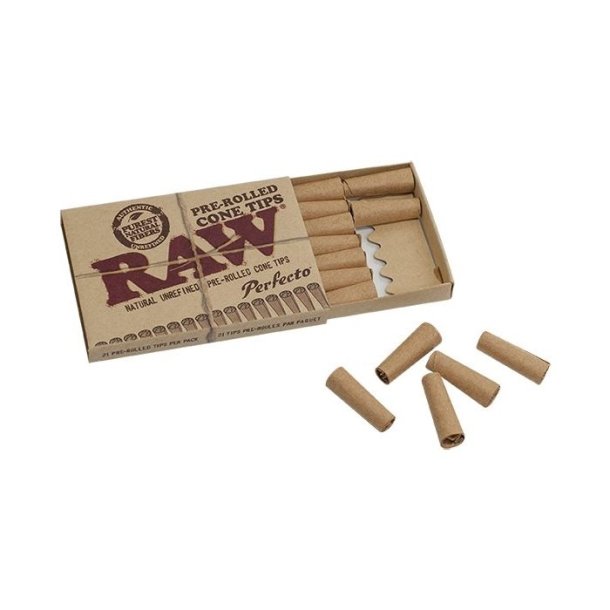 RAW Pre-rolled Cone Tips Perfecto